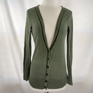 Mossimo light olive green cardigan